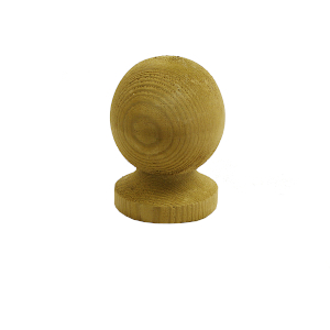 wooden ball post cap finial