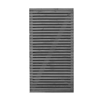 Contemporary Double Slatted Grey Gate - 1.8m x 0.9m