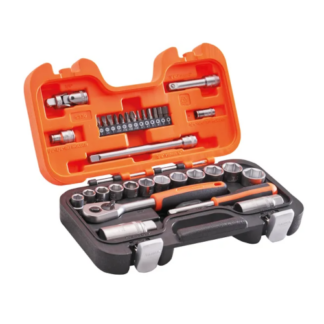 BAHCO 34 Piece 3/8in Square Drive Socket Set